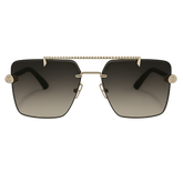 Gold Frame Gradient Lens Sunglasses